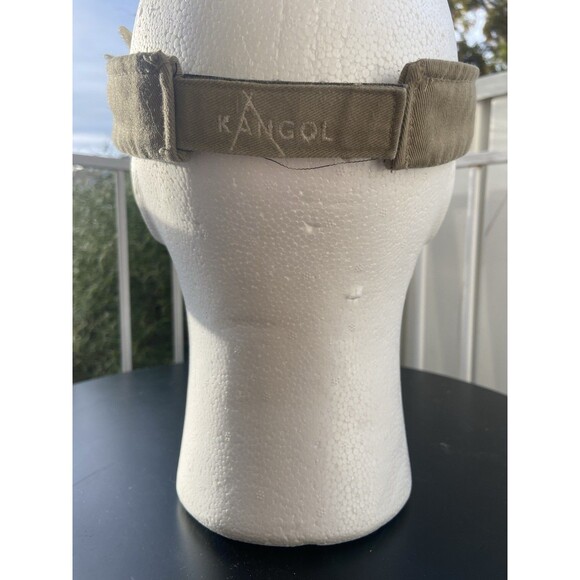 Kangol Cotton Twill Visor – Beige Khaki Adjustable - Picture 5 of 16